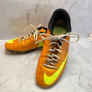 Nike Mercurial Vapor 573873-778 Mens Size 10.5 Orange Soccer Shoes Cleats